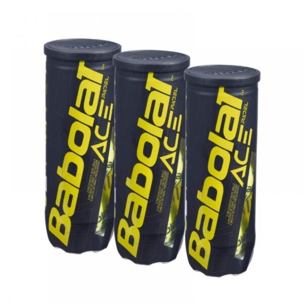 Confezione da 3 Tubi di Palline da Padel Babolat Ace