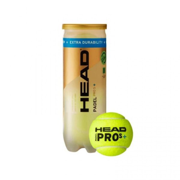 Head Padel Pro S+, 3 Palline da Padel e Tennis