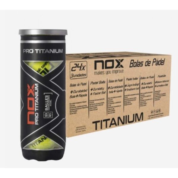 BOX NOX PRO TITANIUM 72 PALLINE - 24 TUBI DA 3 UNITÀ