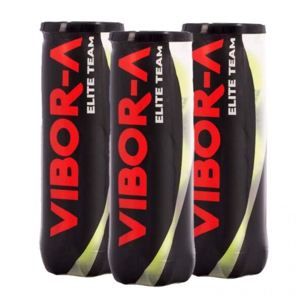 Vibora Elite Team, 3 Tubi di Palline da Padel e Tennis