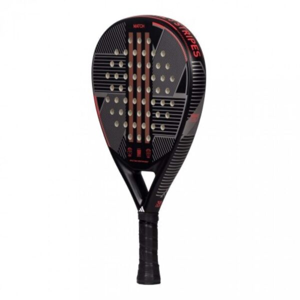 Adidas Match 3.3 Nero Rosso 2024 Racchetta da Padel - immagine 2