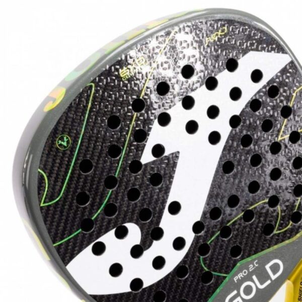 Joma Gold Pro 2.0 Nero Giallo Racchetta da Padel - immagine 6