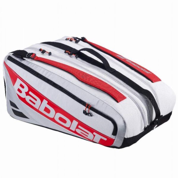 Borsa per Racchette Babolat Juan Lebron RH Pro Bianca Rossa