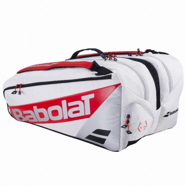 Borsa per Racchette Babolat Juan Lebron RH Pro Bianca Rossa - immagine 2
