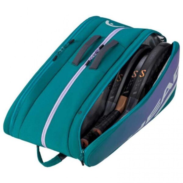 BORSA HEAD TOUR PADEL L VERDE VIOLA - immagine 2