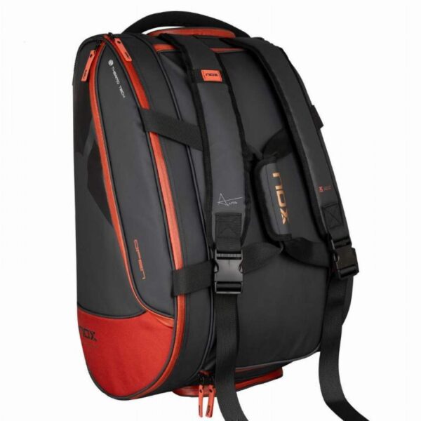 BORSA NOX AT10 LUXURY OPEN SERIES NERO ROSSO - immagine 2