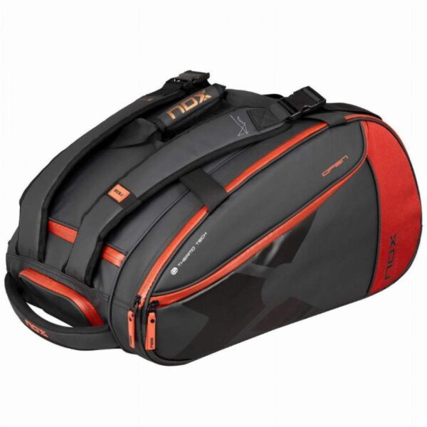 BORSA NOX AT10 LUXURY OPEN SERIES NERO ROSSO - immagine 3