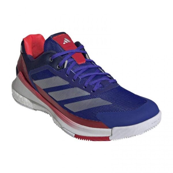 Adidas Crazyquick Boost Padel Blu Argento Bianco Sneakers - immagine 5