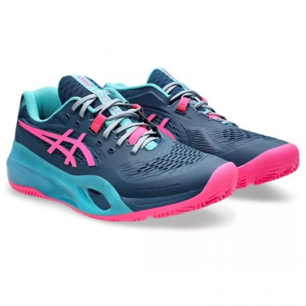 Scarpe da ginnastica Asics Gel Resolution X Padel Blu Mako Rosa - immagine 4