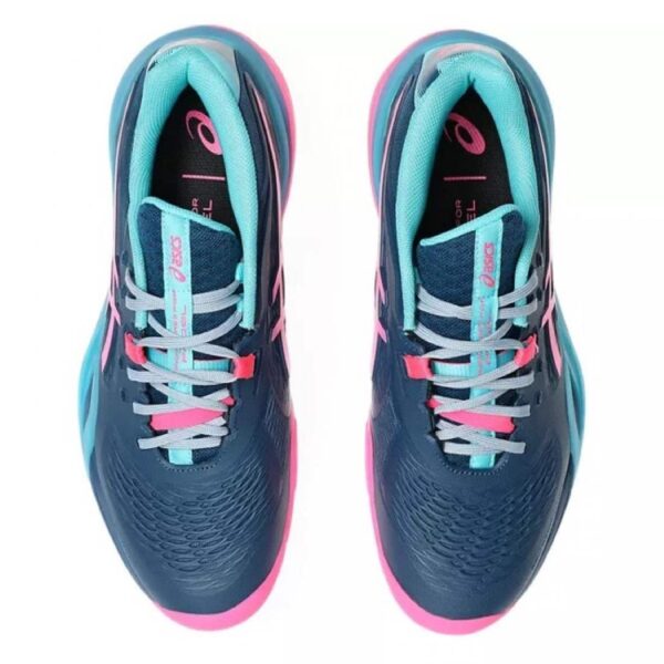 Scarpe da ginnastica Asics Gel Resolution X Padel Blu Mako Rosa - immagine 6