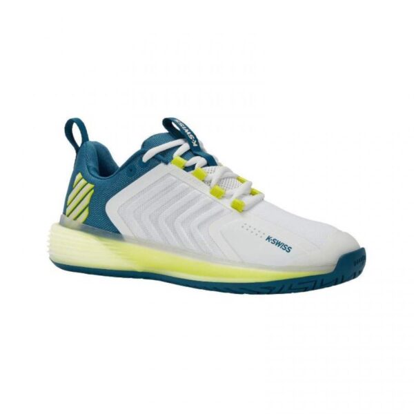 Sneakers Kswiss Ultrashot 3 Bianco Blu Giallo Fluor | Kswiss - immagine 4