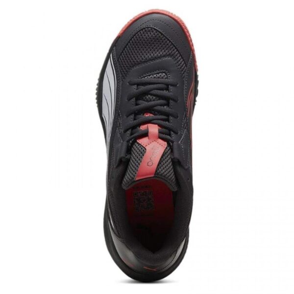 Puma Nova Court Grigio Scuro Nero Rosso Sneakers - immagine 5