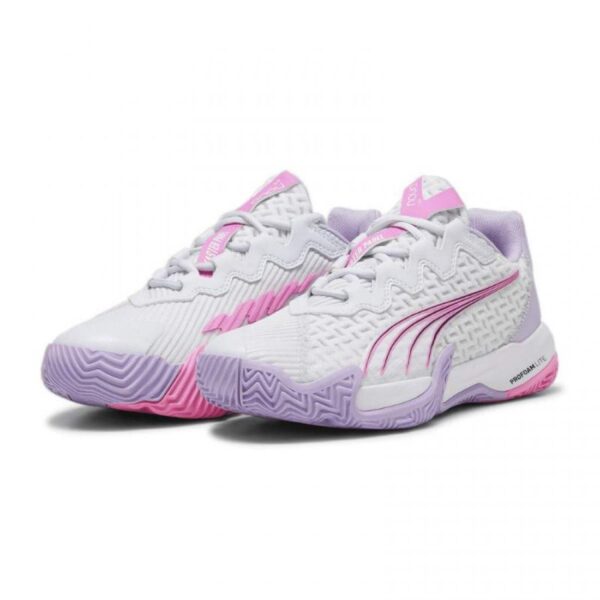 Scarpe Puma Nova Elite Argento Bianco Viola Donna - immagine 5