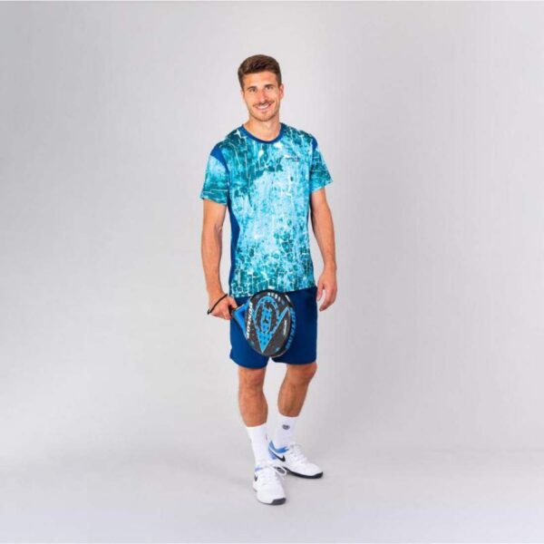 Bidi Badu Padel T-shirt Themba Blu Scuro Aqua - immagine 3