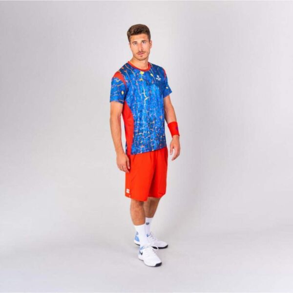 T-shirt Bidi Badu Padel Themba Rosso Blu - immagine 4
