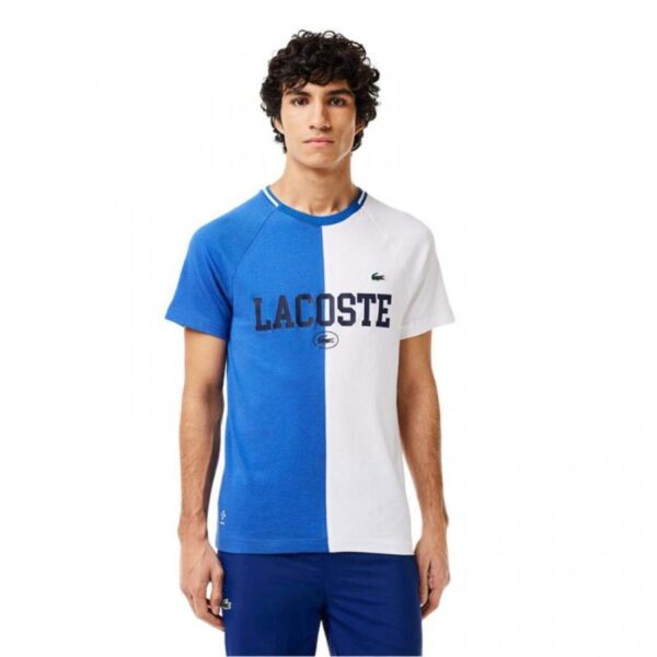 Lacoste Daniil Medvedev Maglietta Blu Bianco - immagine 3