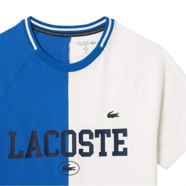 Lacoste Daniil Medvedev Maglietta Blu Bianco - immagine 4