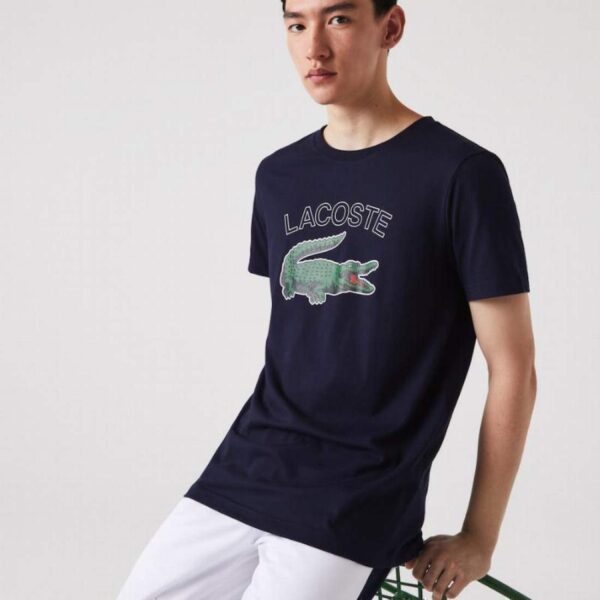 T-shirt Lacoste Sport Navy Blu - immagine 3