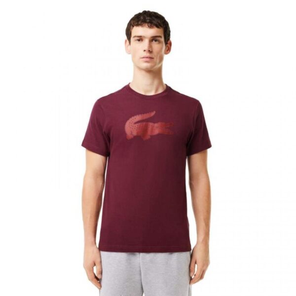Maglietta Lacoste Sport Borgogna - immagine 3