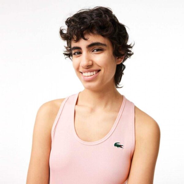 T-shirt Lacoste Sport Slim Fit Rosa Chiaro - immagine 4