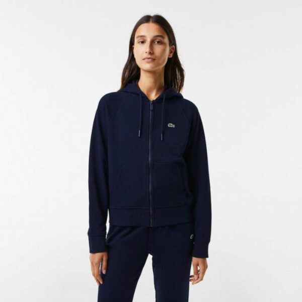 Giacca Lacoste blu navy da donna - immagine 4