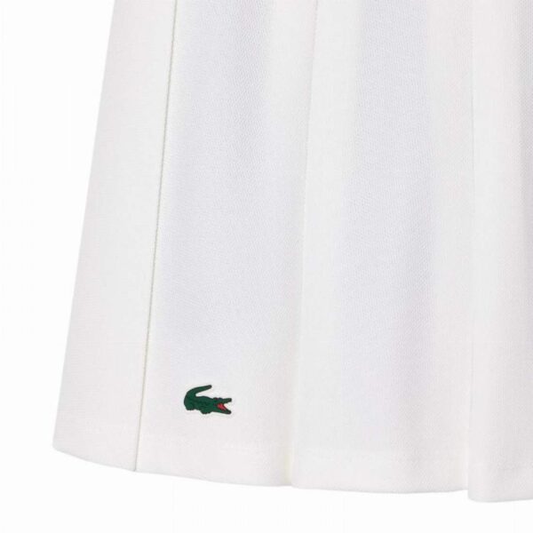 Gonna Lacoste Pique Bianco Verde - immagine 4