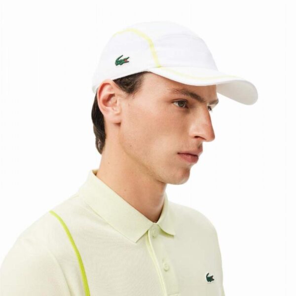 Cappello Lacoste Color Block Bianco - immagine 4