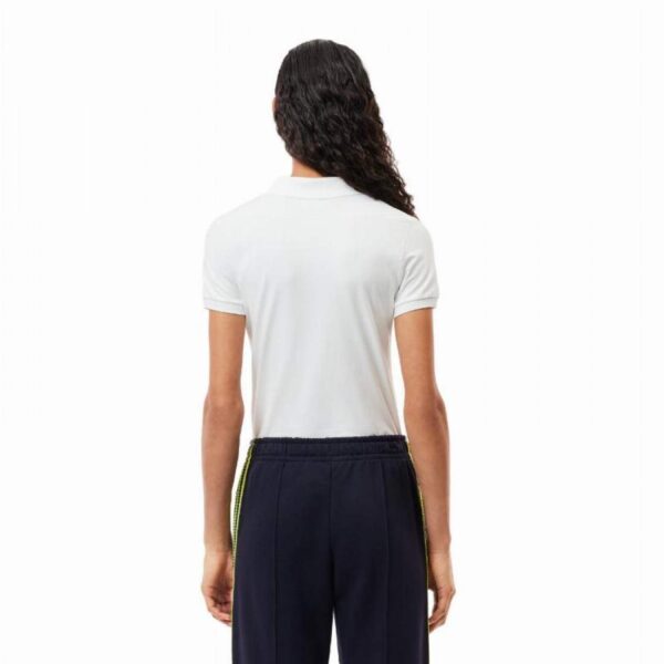 Polo Lacoste Pique Bianco Donna - immagine 2