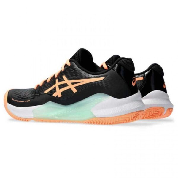 Scarpe Asics Gel Challenger 14 Padel Nero Arancione Donna - immagine 5