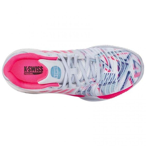 Kswiss Express Light 3 HB Padel Gris Blanco Rosa Neon Mujer - immagine 4