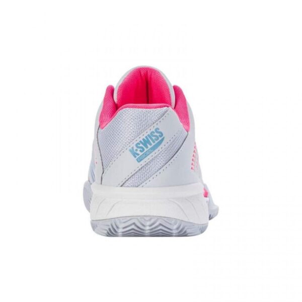 Kswiss Express Light 3 HB Padel Gris Blanco Rosa Neon Mujer - immagine 5